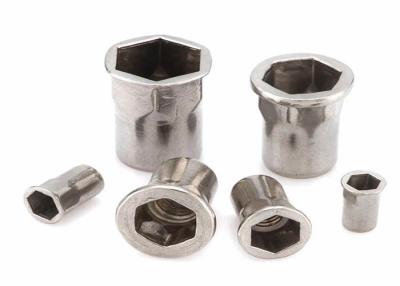 China M8 M10 18-8  Plain Half Hex Rivet Nut Stainless Steel Rivet Nut for sale