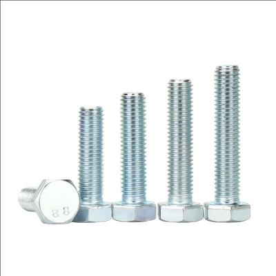 China M30 Carbon Steel Hex Head Bolt and Nut Washer HDG Galvanized Geomet Dacromet DIN933 for sale