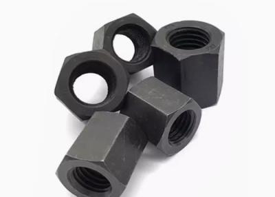 China M20 M26 M28 ASTM B7 B7M Hex Head Long Nut A325 Steel Black Oxide Black Coating DIN6334 for sale