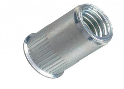 China M4 M10  Steel Knurled Body Open End Reduced Flat Small Head Rivet Nut  ASTM B7 B7M for sale