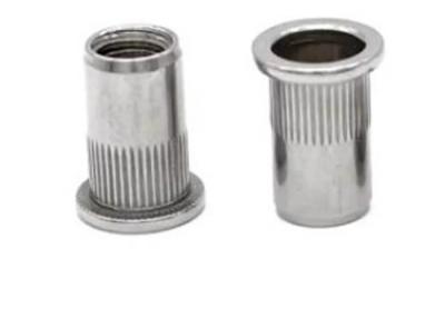 China M5 M6 M8 Knurled Flat Head Blind Rivet Nut Stainless Steel Plain SS304 SS316 SS316L for sale