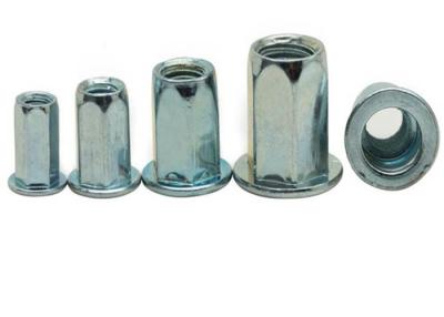 China M12  Class  10.9 12.9 Galvanized Hex Hexagon Flat Head Blind Rivet Nut Blue for sale