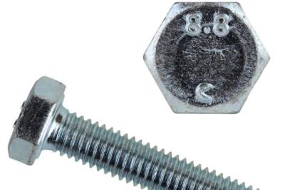 China Customisable M6 M8 Carbon Steel Hex Heavy Duty Bolt with Nut Washer Galvanized Grade 8.8 Class 8.8 for sale