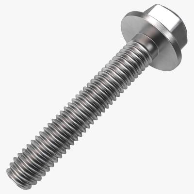 China M20 M24 Metal Flange Bolt Galvanized Steel Nickel Plating Hex Head Flange Bolt DIN6921 for sale