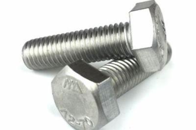 China Stainless Steel 304 Hex Metal Bolts Available in Various Sizes 1/4”-20  Brushed Finish for sale