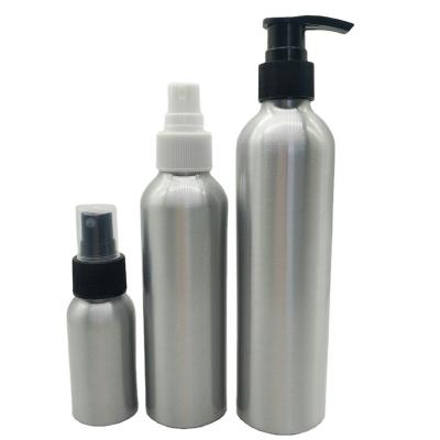 China High Quality Eco-friendly Essential Oil Spray Aluminum Cosmetic Bottle 30ml 50ml 60ml 100ml 150ml With Sprayer Lid for sale