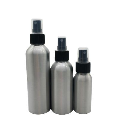 China Sale Aluminum100ml 150ml 200ml 250ml 300ml 400ml 500ml 600ml Whole Body Skin Care Cosmetic Aluminum Spray Bottle With Pump for sale