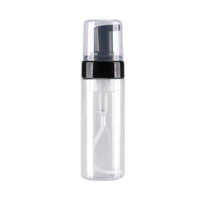 China Eco-friendly Wholesale Plastic Transparent Portable Facial Detergent PET Foam Clean Bottle for sale