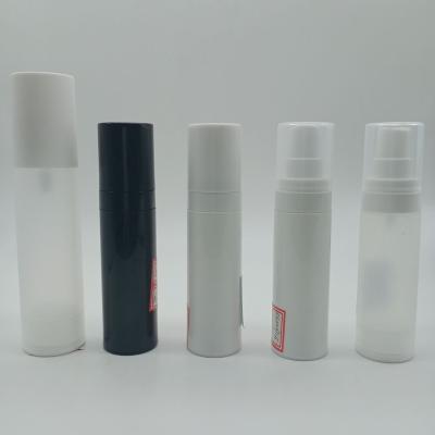 China 15ml 30ml 50ml pp airless plastic empty skin care packaging cosmetic bottle white transparent fine mist bottle for sale