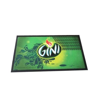 China Viable Custom Logo Nonwoven Fabric Bar Mat Bar Runner for sale