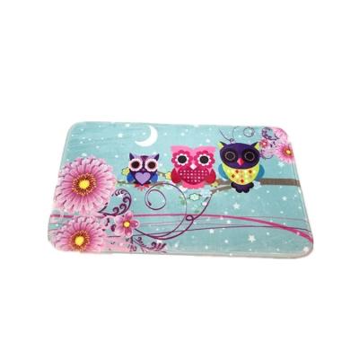 China Cheap And Thin Eco-friendly Printed Anti-Slip Door Mat Non-slip Adults Door Mat Mat Absorbent Memory Foam for sale