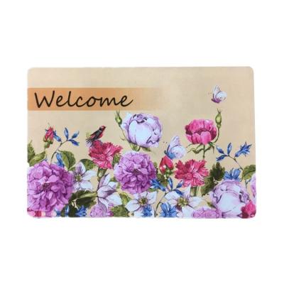 China High Quality Environmental Protection Factory Price Welcome Door Mat Floor Rubber Printed Mat for sale