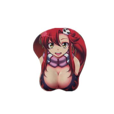 China With Wrist Rest Style Mouse Pad 3D Custom Silicone Breast Promotional New Mouse Pad for sale