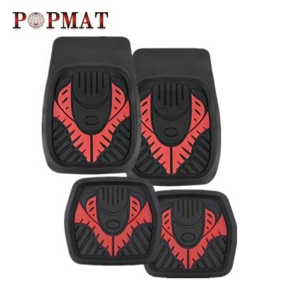 China 2018 High Quality Anti-skidding.clean General Black Car Floor Mat Dedicated PVC 7 Rubber Car Mats for sale