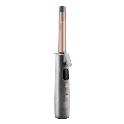 China 0.75 Cordless Rechargeable Curling Iron Rotating New Technology PTC 360 Automatic Cordless Rechargeable Spinning Hair for sale