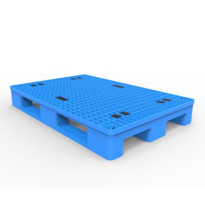 China Up to 1 ton strong rackable heavy duty plastic pallet with 3 runners and open deck for sale