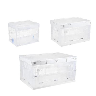 China Sustainable Plastic Folding Box Clear Clear for sale