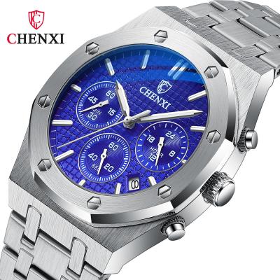 China Automatic Date Explosive Men's Multifunctional Casualsports Watch Chenxi 948 Luminous Stainless Steel Quartz Wristwatches For Men for sale