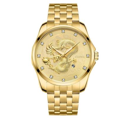 China CHENXI 8220 Automatic Date Top Brand Business Wristwatches Luxury Stainless Steel Quartz Watches Men Dragon Watches for sale