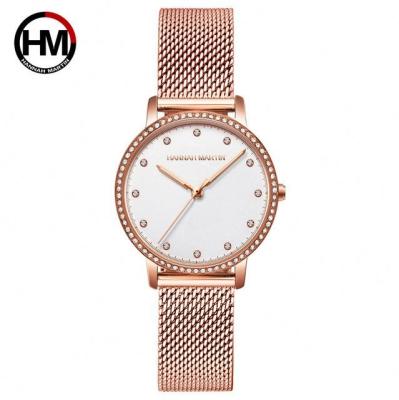 China Water Resistant Hannah Martin 107 Diamond Quartz Watches Luxury For Women Waterproof Single Dial Wrist Watch Women for sale