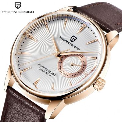 China Water Resistant Pagani Design Fancy Quartz 1654 Watch For Men Luxury Big Case Mens Wristwatch Chrono Fashion Leather Waterproof Design for sale