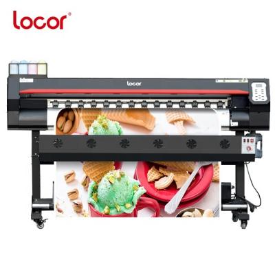 China Print shops fast speed 1.8m/6ft eco printer 2pcs XP600/DX5 outdoor decal printing plotter for sale