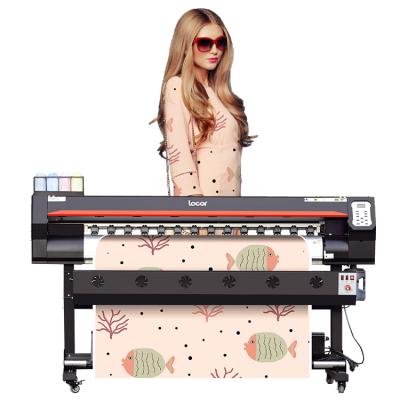 China Farmhouses Locor 1.8m 6ft 180cm xp600 DX5 DX7 4720 larger head format dye sublimation transfer paper printer garment printing shop machine for sale