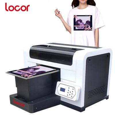 China Locor Stores Printing T-shirt Machine A3 Fabric Printing Machine Garment Printers Directly For Sale for sale