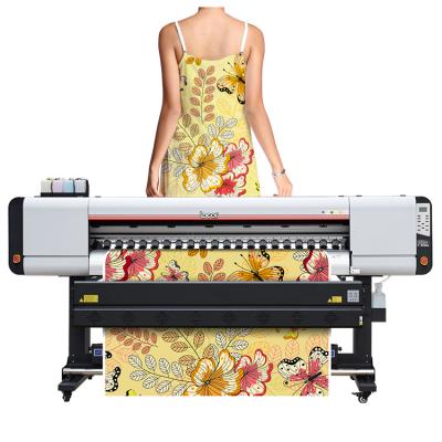 China Garment Shops Locor Deluxejet 3-8 Heads Formate i3200 Large Head Digital Sublimation Printer Textile Fabric Garment Printing Machine for sale