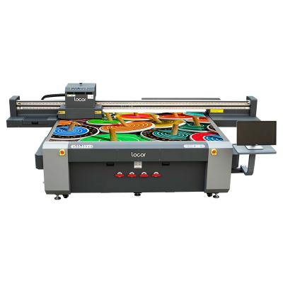 China Garment Shops LOCOR Large Format 2513 Flat Bed UV Printer With Ricoh Gen5 Gen6 Fast Head Speed for sale