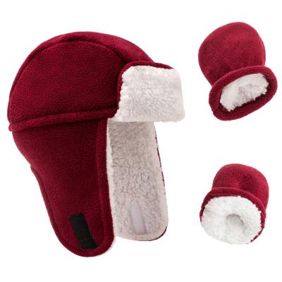 China Cheap Hats Mitten For Hot Sale Promotion Kids Children Shear Russian Style Baby Amazon Hat Mitten Sets for sale