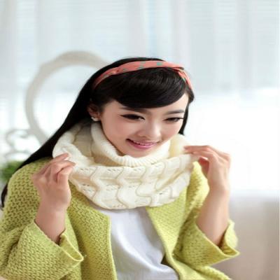 China New Winter Fashion Lady Young Girls Winter Knitting Circle Middle Neck Warmer Scarf Wholesale Factory for sale