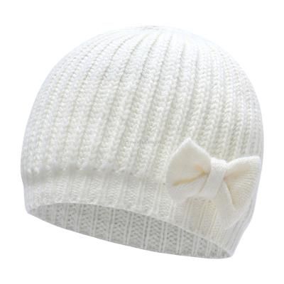 China Picture factory wholesale hot sale baby winter hat hand made butterfly bow baby beanie from Amazon lovely winter caps kids hats for sale