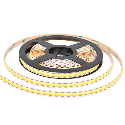 China Residential DC12V COB MINI Cut Led Light Aluminum Line 7.3mm Dotless Strip Profile Ribbon Cable 512LED/M for sale