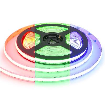 China Newest Hotel COB Led Strip RGB 840Led/M High Density Tape Dotless Flex Linear Aluminum Profile for sale