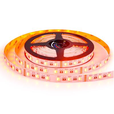 China Residential RGB+Amber Color Led Strip SMD5050 RGBW DC24V DC12V Led Strip for sale