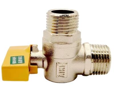 China General 438 GAS VALVE BRASS BALL VALVE 90 DEGREE MALE THREAD ZHEJIANG AIKE SUPPLY HIGH QUALITY GAS VALVE for sale