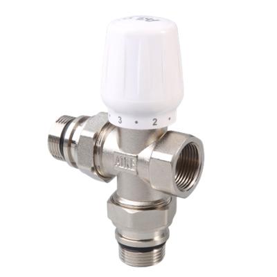 China General Thermostatic Expansion Valve Brass Radiator Thermostatic Valve for sale