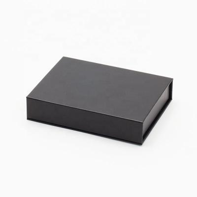 China Materials Shape Modern Luxury Custom Magnetic Black Cardboard Recycled Small Size Gift Box With Gift Packaging for sale