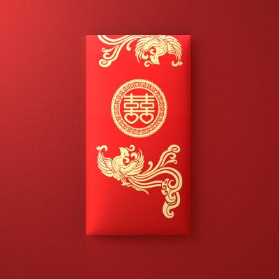 China Whole Sale Recyclable Wedding Supplies Chinese Red Pocket For Lucky Money Universal Wedding Ceremony Red Envelopes For Friend for sale