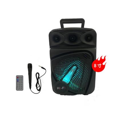 China No New Design Loudspeaker KIMISO 8inch Good Quality Big Speaker With Microphone for sale