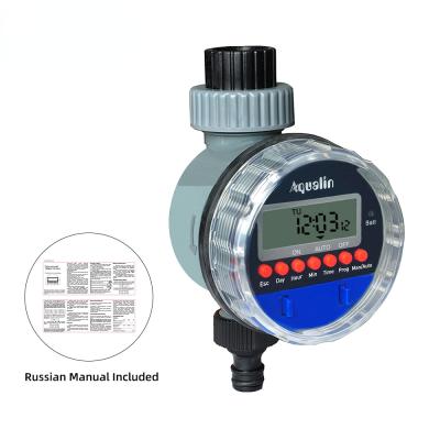 China Plastic Automatic LCD Display Water Timer Electronic Garden Ball Valve Watering Timer for Garden Irrigation Controller#21026 for sale