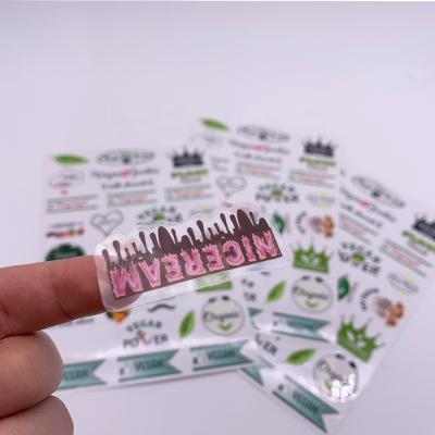 China Waterproof Custom Adhesive Clear Vegetables Planner Sticker Label Kiss The Form for sale