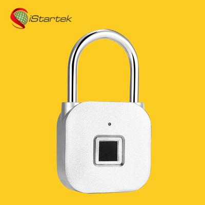 China Zinc Alloy Manufacturer Promotional Cheap Aluminum Long Time Smart Lock Padlock With Fingerprint for sale