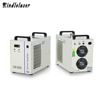 China CW5000 machinery repair shops industry water chiller for CO2 laser engraving cutting machine cooling 80W 100W laser tube for sale