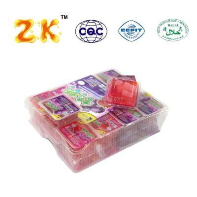 China Natural Fruity Flavor Fruit Coconut Cube Jelly Snack for sale