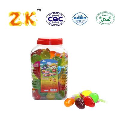 China 35g Natural Mini Fruit Shape Jelly / Mixed Fruit Jelly for sale