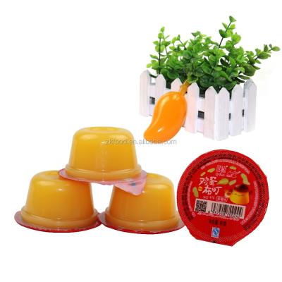 China Normal Plastic Cup Mango Pudding / Plastic Cup Jelly for sale