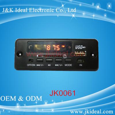 China JK0061 pro board factory cheap usb 5v fm mp3 player decoder audio module for sale