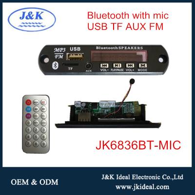 China module aux. JK6836BT-MIC Card Diagram Decoder SD Car USB MP3 Player for sale